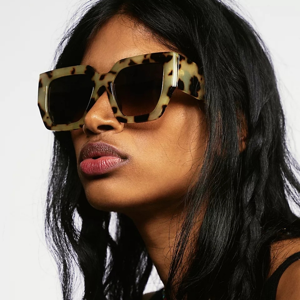 Free People Bel Air Square oversized sunglasses